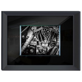 Czarno biały obraz zdjęcie silnik 80x60 cm S50872