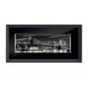 Czarno biała panorama Brooklyn Bridge 120x50 cm S41053
