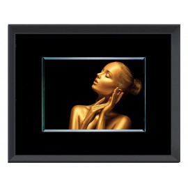 Obraz złota postać kobiety 80x60 cm S73013
