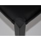 Czarne minimalistyczne krzesło eko skóra 56x45x89 cm CY6132B-BC