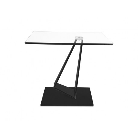 Geometryczny stolik kawowy czarna podstawa 50x60 cm CT2061SN